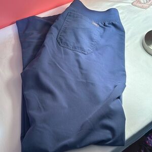 FIGS Women's Livingston blue Classic Straight Scrub Pants large tall